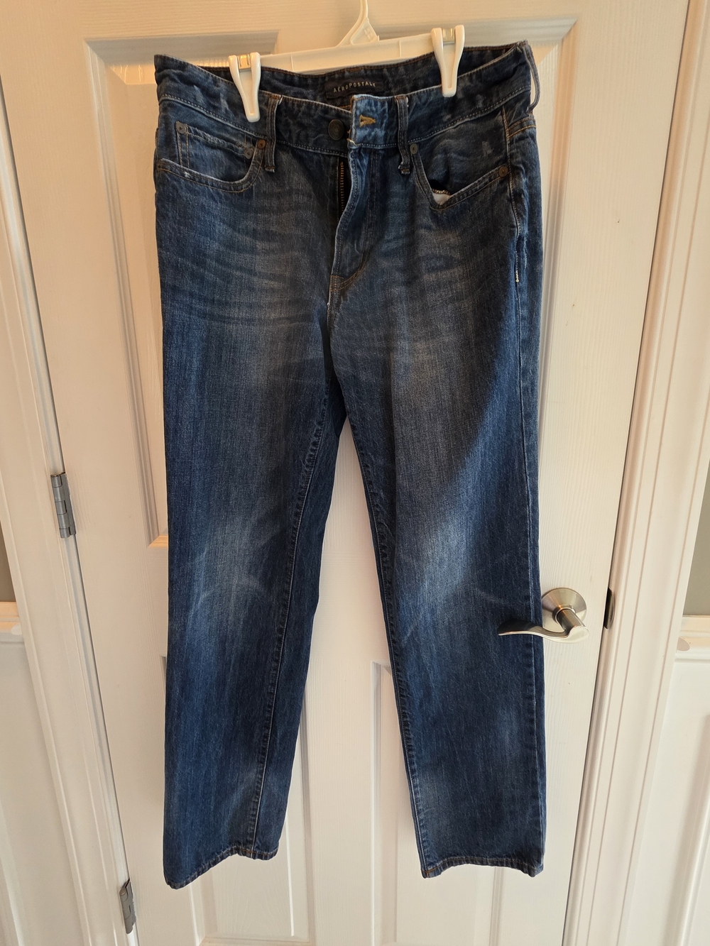 Aeropostale Men's Relaxed Fit Blue Denim Jeans